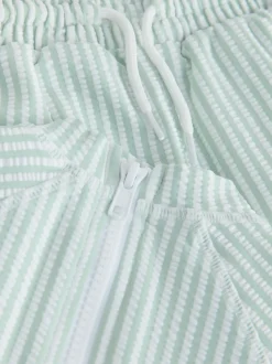 Badkleding|Badkleding*Next - Textured Rash Vest and Swim Shorts Set (3mths-7yrs) Groen