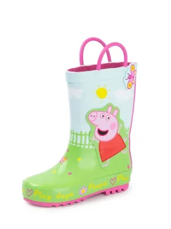 Laarzen*Vanilla Underground - Peppa Pig Kids Wellies with Handles Groen