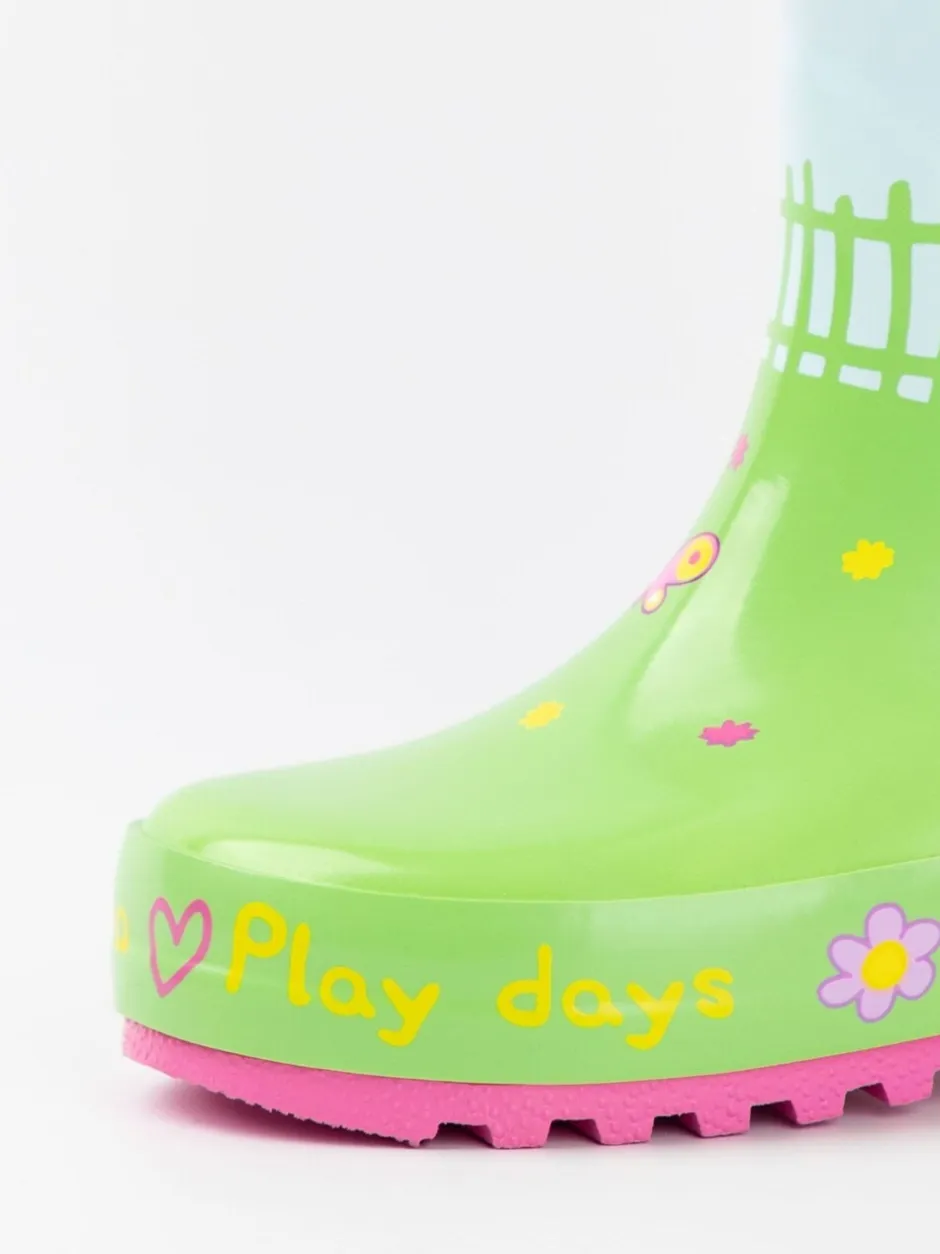Laarzen*Vanilla Underground - Peppa Pig Kids Wellies with Handles Groen