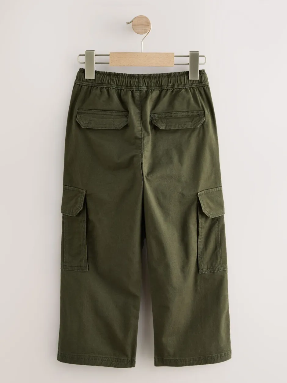 Broeken En Chino's|Next - Woven Cargo Trousers (3-16yrs) Groen