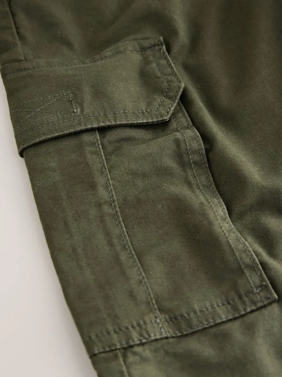 Broeken En Chino's|Next - Woven Cargo Trousers (3-16yrs) Groen