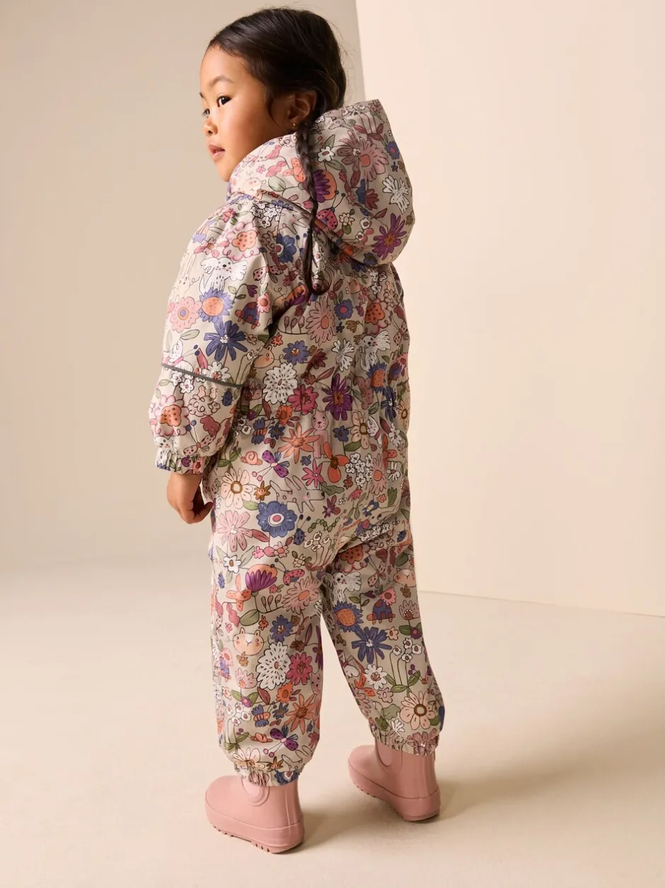 Jassen, Jacks En Kinderwagenpakjes|Jassen En Jacks*Next Groen bloemmotief - Character Waterproof Snowsuit (6mths-7yrs)