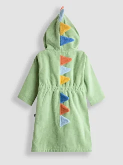 Kamerjassen*Jojo Maman Bébé - Towelling Bath Robe Groen dinosaurus