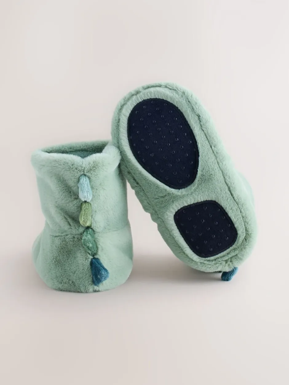 Pantoffels|Next - Soft Slipper Socks Groen dinosaurus