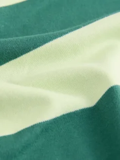 Tops En T-Shirts|Next Groen Eenkleurig - Boxy oversized T-shirt met relaxte pasvorm van zware stof en ronde hals