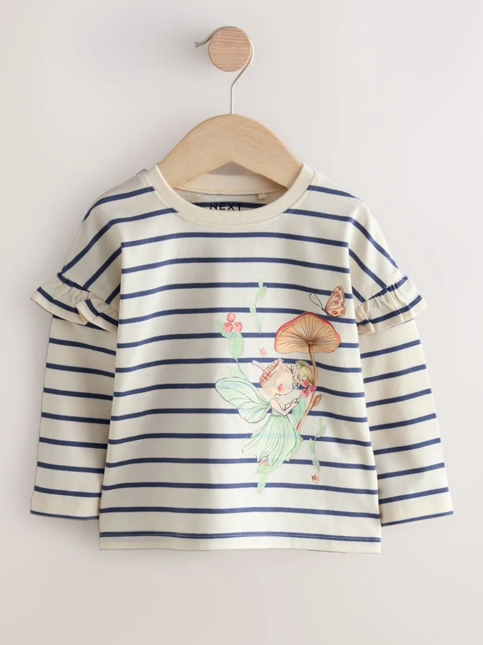 Tops|Tops|Next - Tops met lange mouwen set van 4 (3mnd - 7 jr) Groen elfje