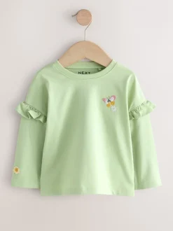 Tops|Tops|Next - Tops met lange mouwen set van 4 (3mnd - 7 jr) Groen elfje