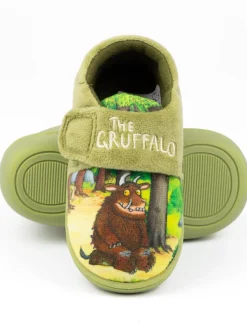 Pantoffels*Vanilla Underground - Gruffalo Velcro Slippers Groen Gruffalo