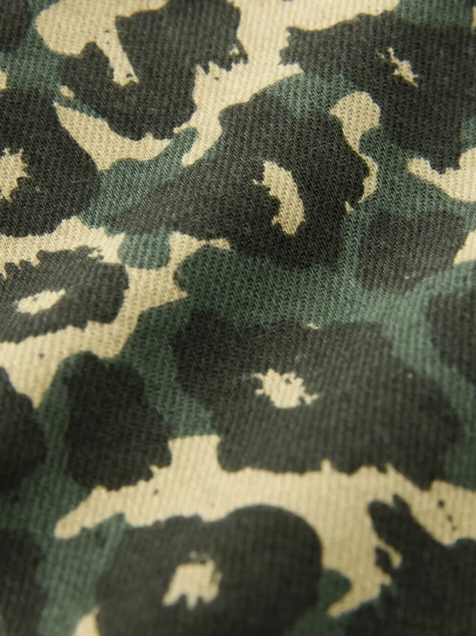 Broeken En Chino's|Next Groen luipaardprint - Wijde broek met elastische taille (3mnd-7jr)