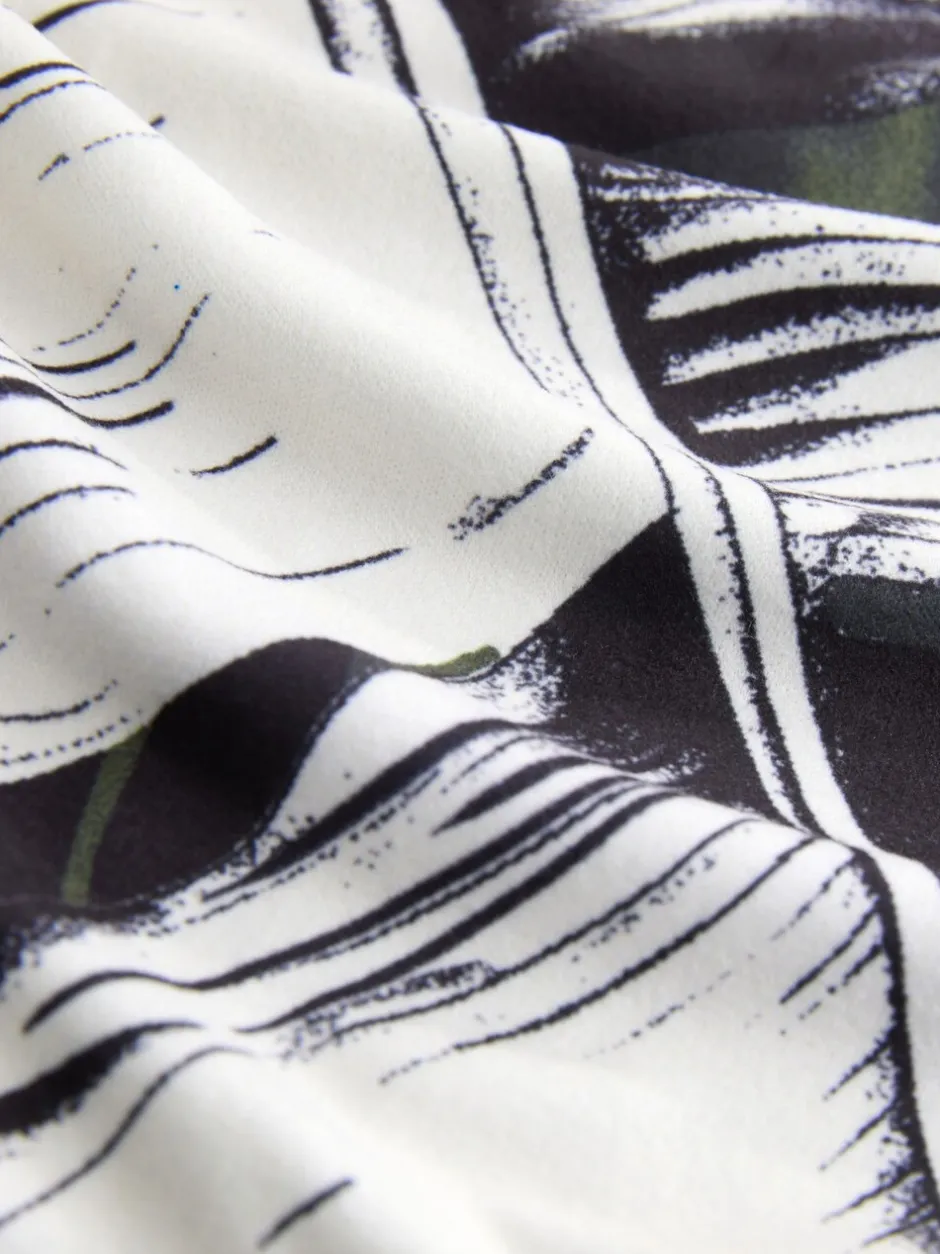Pyjama's|Loungewear*Next Groen met bladerprint - Behaaglijke pyjama met lange mouwen
