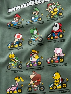 T-Shirts|Tops|Next - Gaming T-shirt met lange mouwen (3 - 16 jr) Groen met Mario Kart-print
