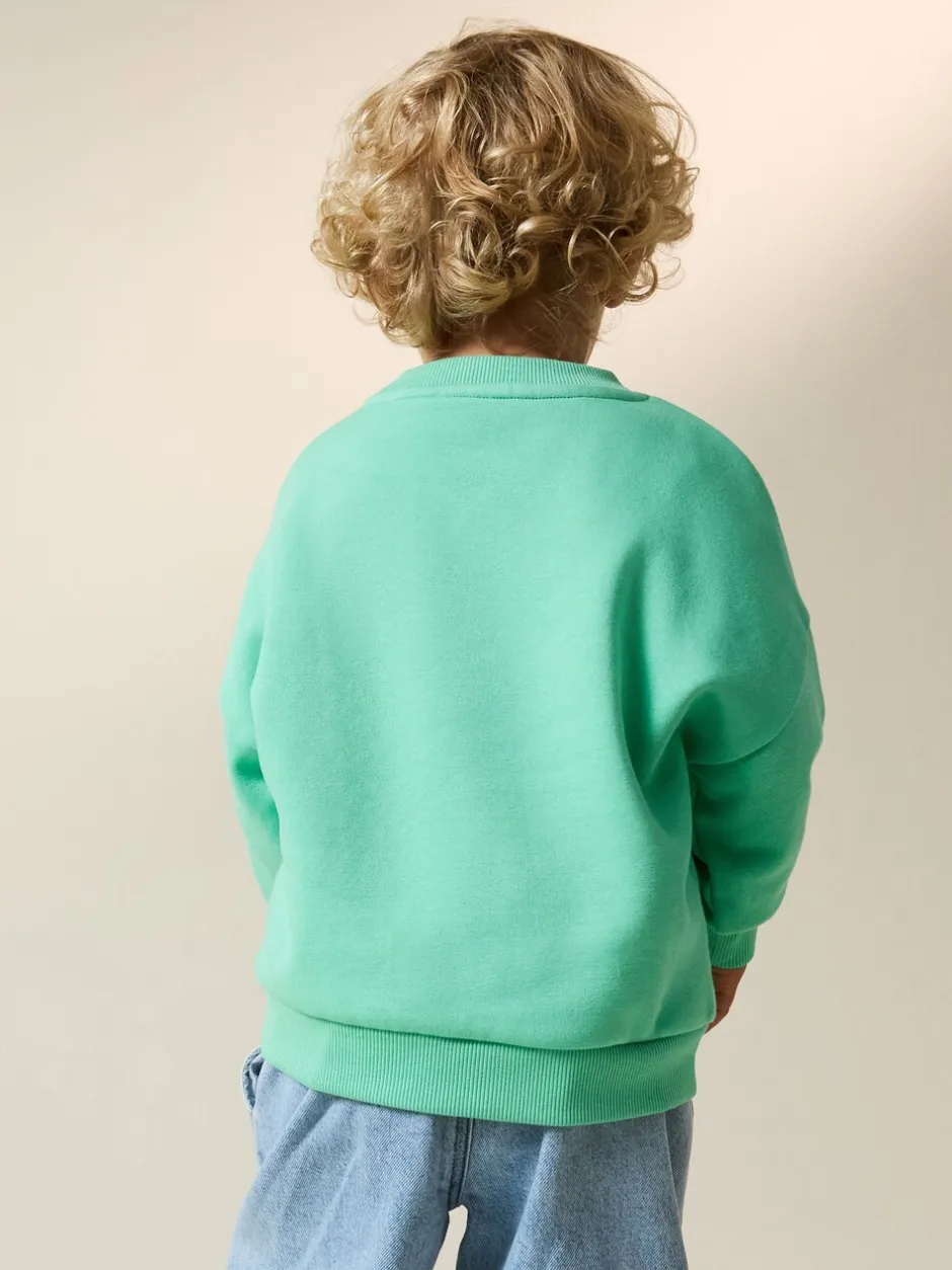 Truien En Breisels|Sweaters En Hoody´S*Next Groen met palmboomprint - Sweatshirt met ronde hals en all-over print (3 mnd - 7 jr)