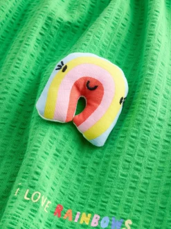 Jurken|Jurken|Next - Jersey Dress (3mths-7yrs) Groen met regenboog