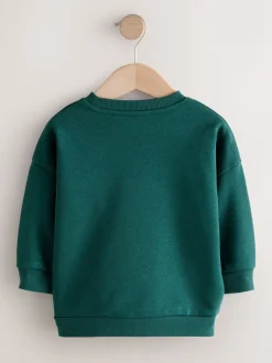 Sweaters En Hoody´S|Next Groen met tijgerprint - Sweatshirt met ronde hals en all-over print (3 mnd - 7 jr)