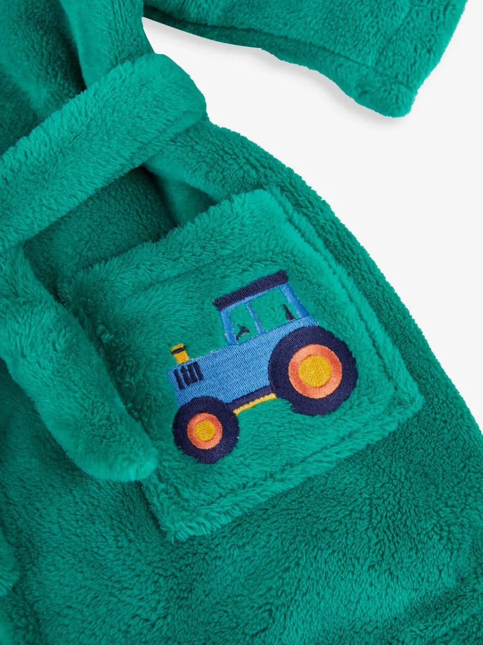 Kamerjassen|Jojo Maman Bébé - - Kamerjas met graafmachineprint Groen met traktorenprint