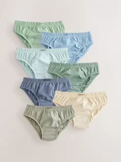 Ondergoed*Next - 100% katoenen slip verpakking van 7 (1,5 - 16 jr) Groen/blauw
