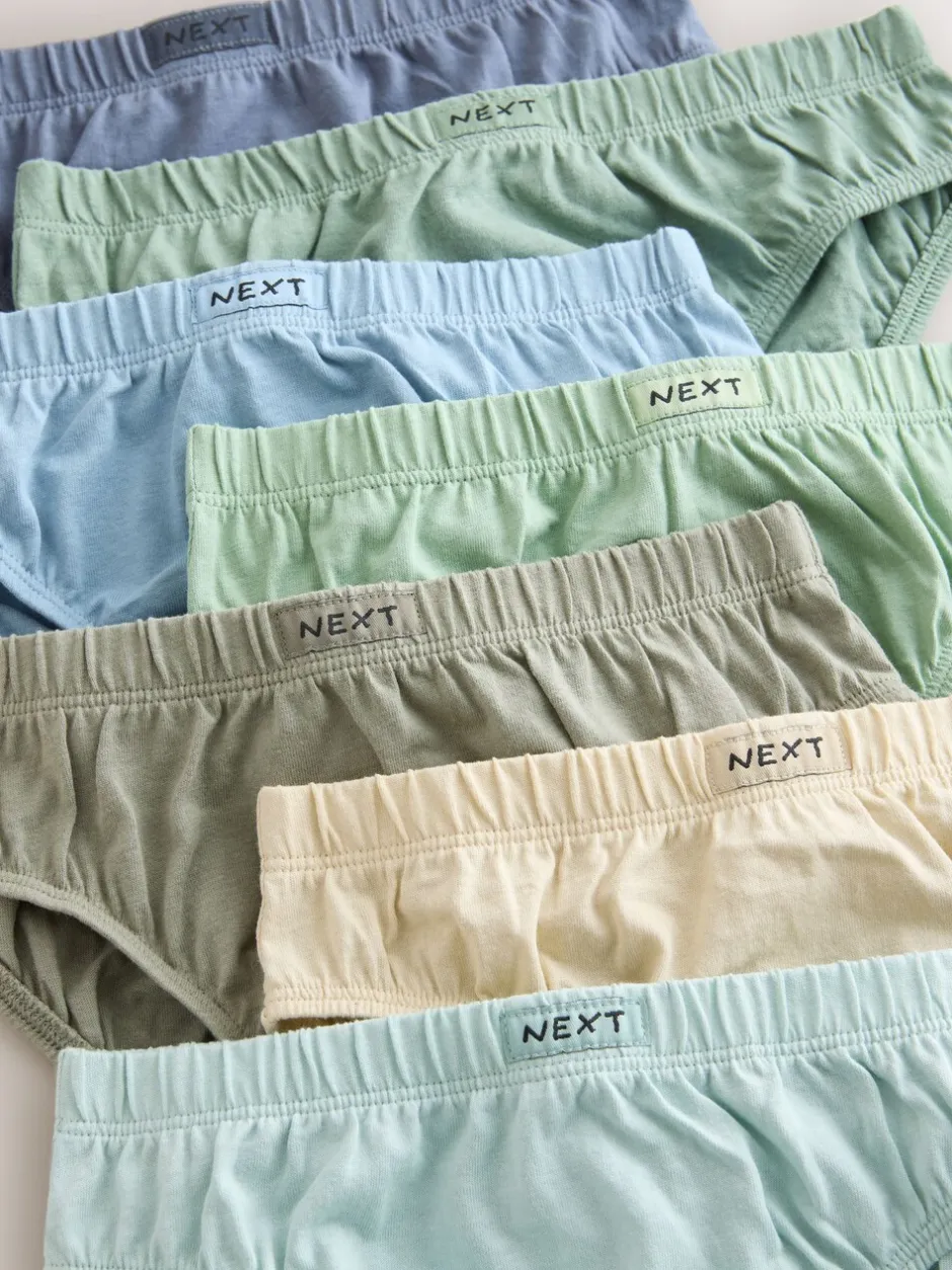 Ondergoed*Next - 100% katoenen slip verpakking van 7 (1,5 - 16 jr) Groen/blauw