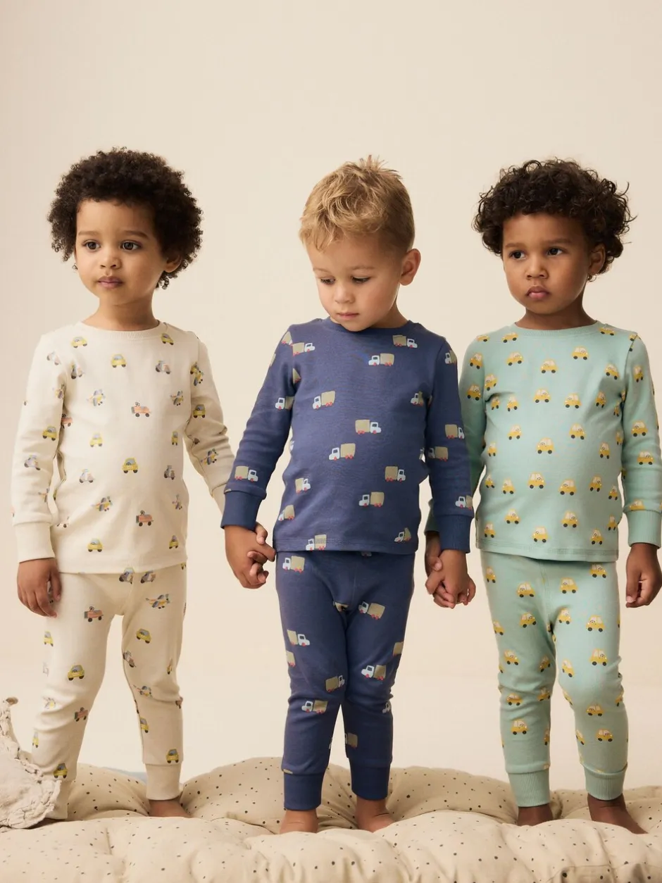 Nachtkleding En Pyjama's|Pyjama's*Next Groen/blauw transport - Mini Knusse Pyjama's 3 Set (9mnd-10jr)