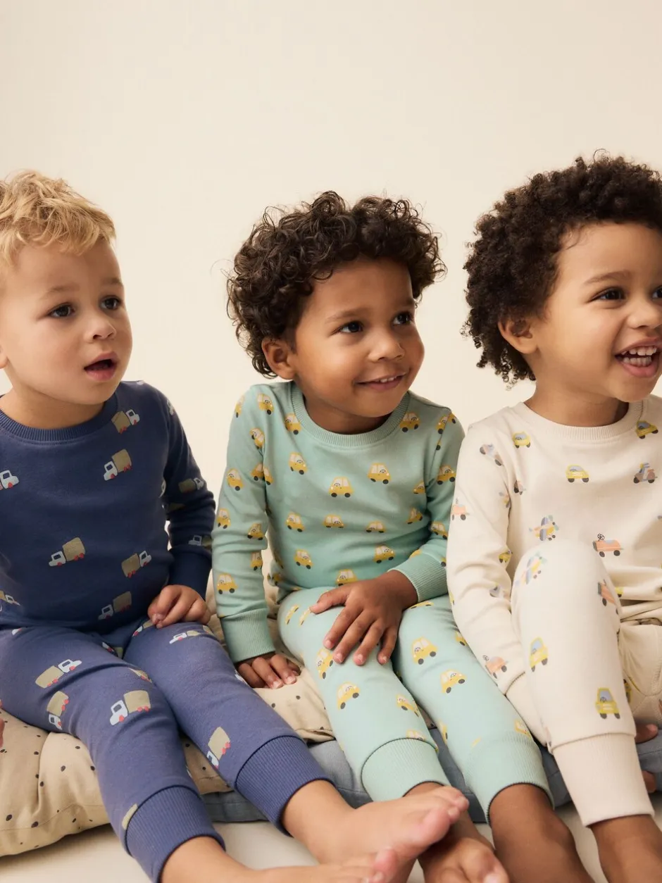 Nachtkleding En Pyjama's|Pyjama's*Next Groen/blauw transport - Mini Knusse Pyjama's 3 Set (9mnd-10jr)
