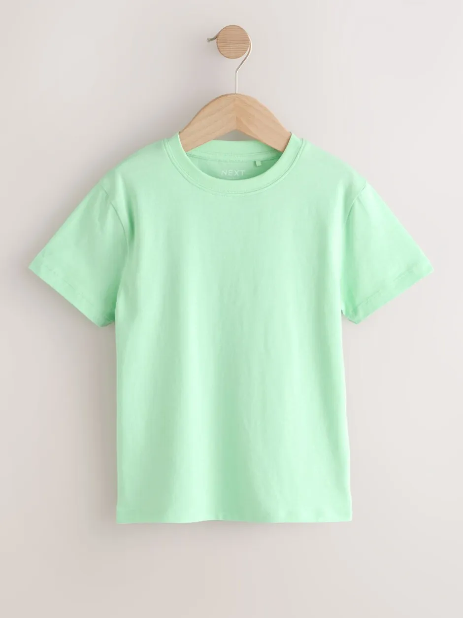 T-Shirts|Tops*Next Groen/blauw/geel/paars - Set van 4 T-shirts met korte mouwen (3-16 jr)
