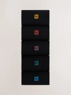 Sokken|Sokken*Next - Frisblijvende sokken met borduursel Groen/Blauw/Rood Logo