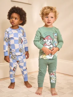 Multipacks|Pyjama's|Next Groen/blauw/rood Paw Patrol - Gelicentieerde knusse pyjama's 3 pack (9mnd -9jr)