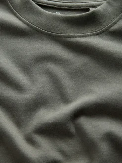 Loungewear*The Set - 4 Pack Short Sleeve Cotton T-Shirts Groen/Bruin/Zwart