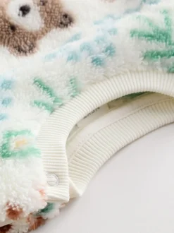 Truien En Breisels|Joggingbroeken|Next - Set van fleece top en joggingbroek voor baby's (0mnd -2jr) Groene beer Fairisle