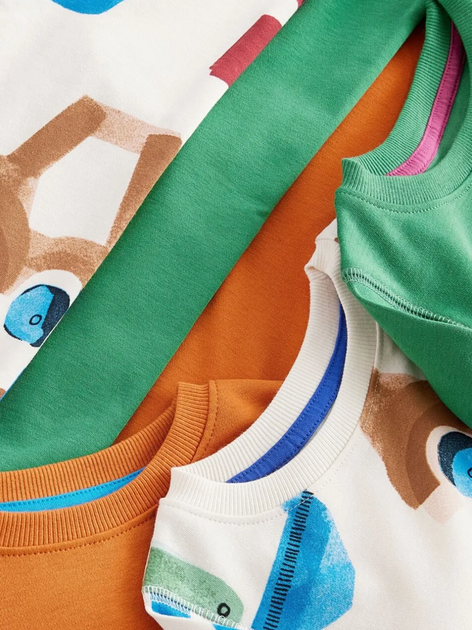 Pyjama's|Nachtkleding En Pyjama's*Next Groen/oranje transport - Mini Knusse Pyjama's 3 Set (9mnd-10jr)