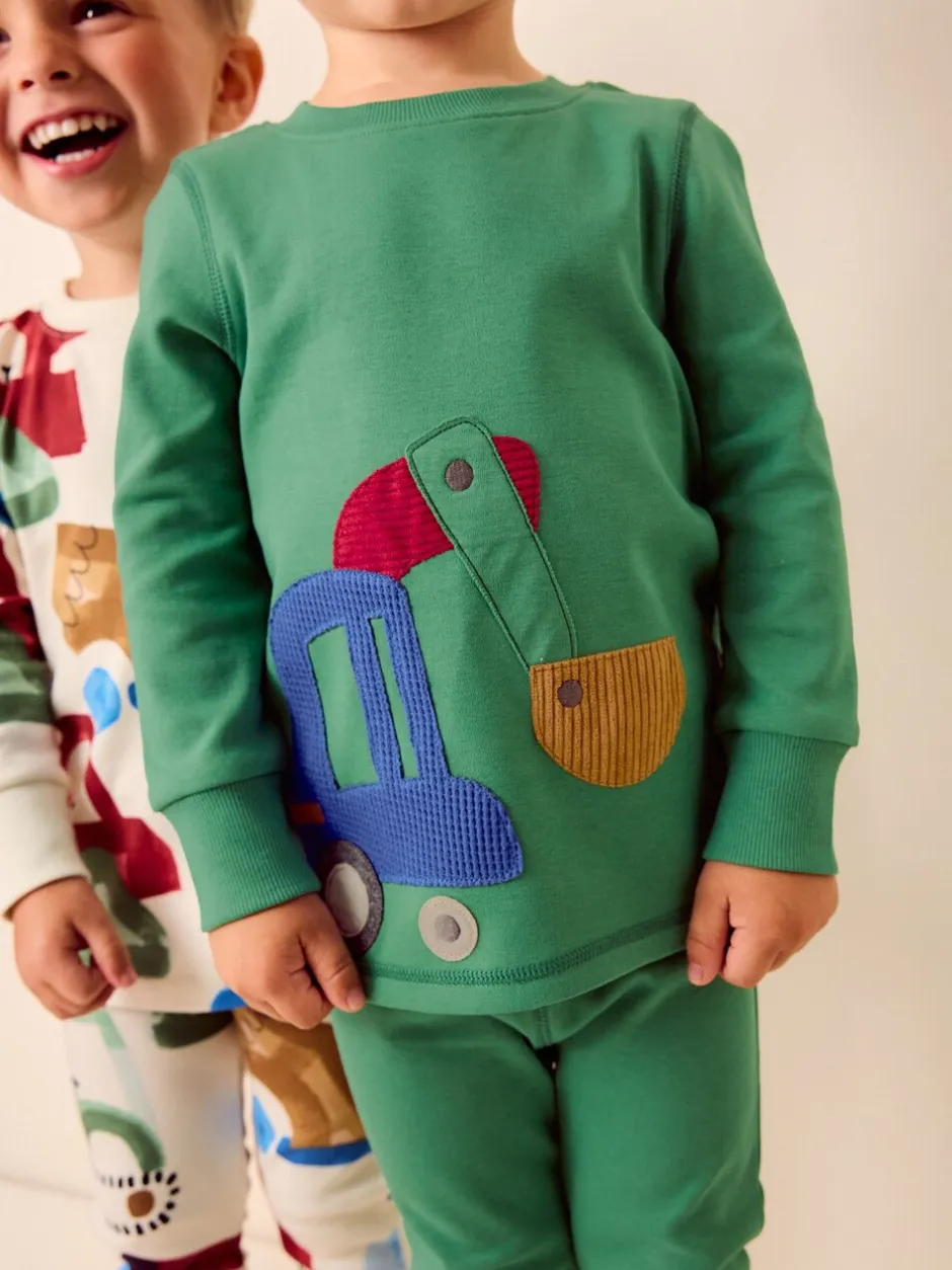 Pyjama's|Nachtkleding En Pyjama's*Next Groen/oranje transport - Mini Knusse Pyjama's 3 Set (9mnd-10jr)