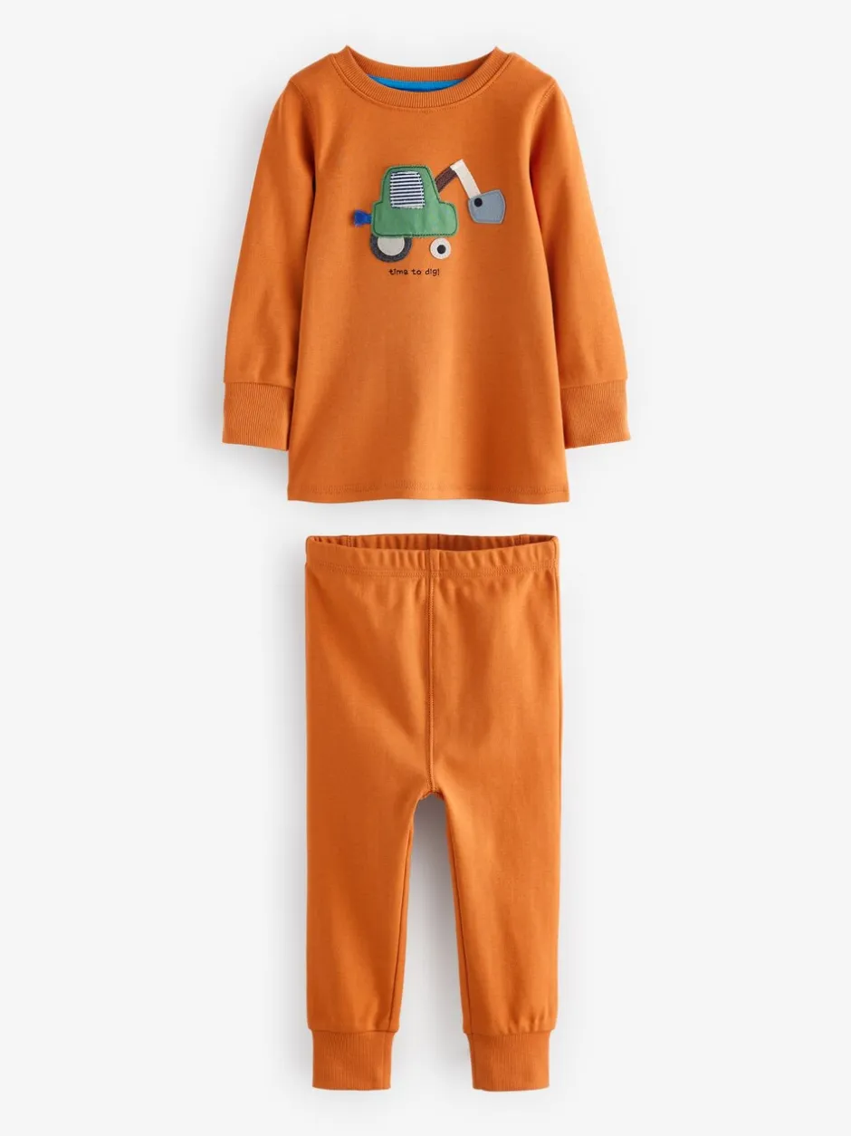 Pyjama's|Nachtkleding En Pyjama's*Next Groen/oranje transport - Mini Knusse Pyjama's 3 Set (9mnd-10jr)
