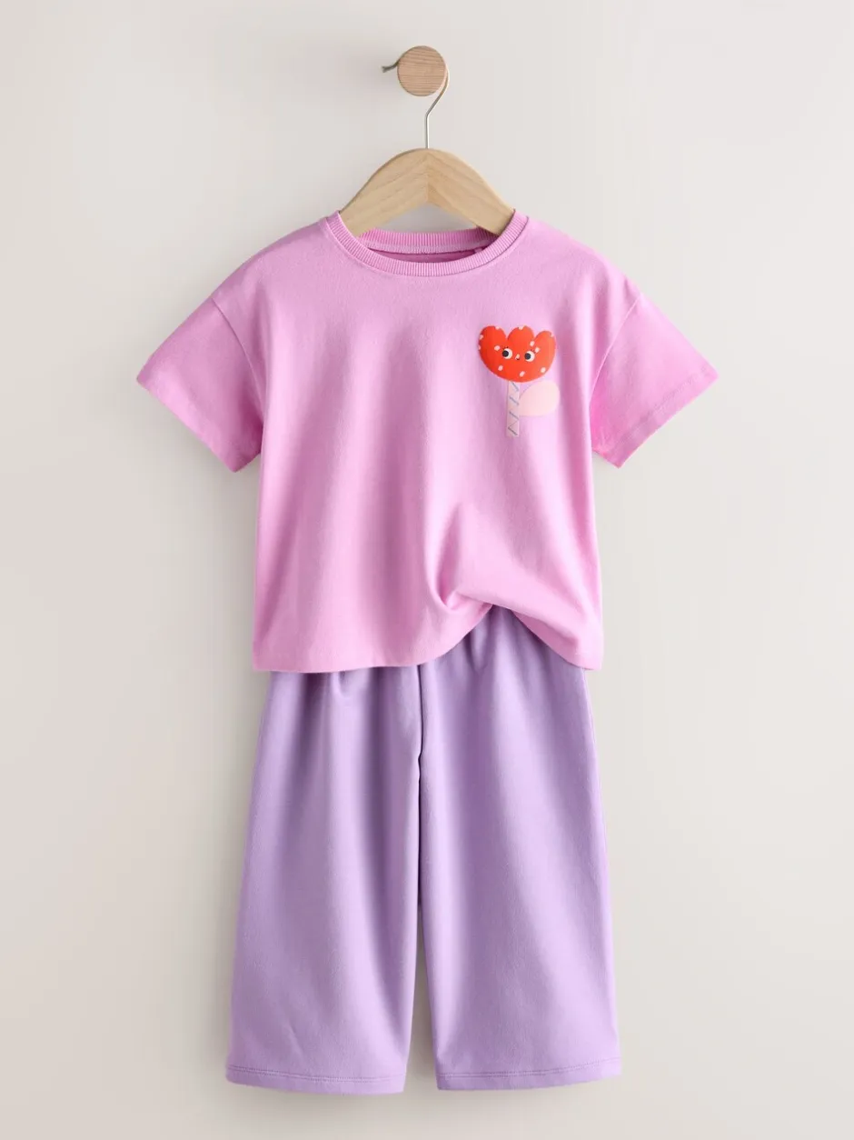 Tops|Sets En Combisets|Next - Set van 2 tops en broeken (3mnd -7jr) Groen/roze