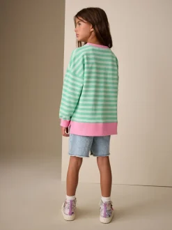 Sweaters En Hoody´S|Next - Sweatshirt (3 - 16 jr) Groen/roze