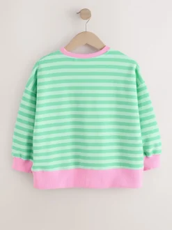 Sweaters En Hoody´S|Next - Sweatshirt (3 - 16 jr) Groen/roze