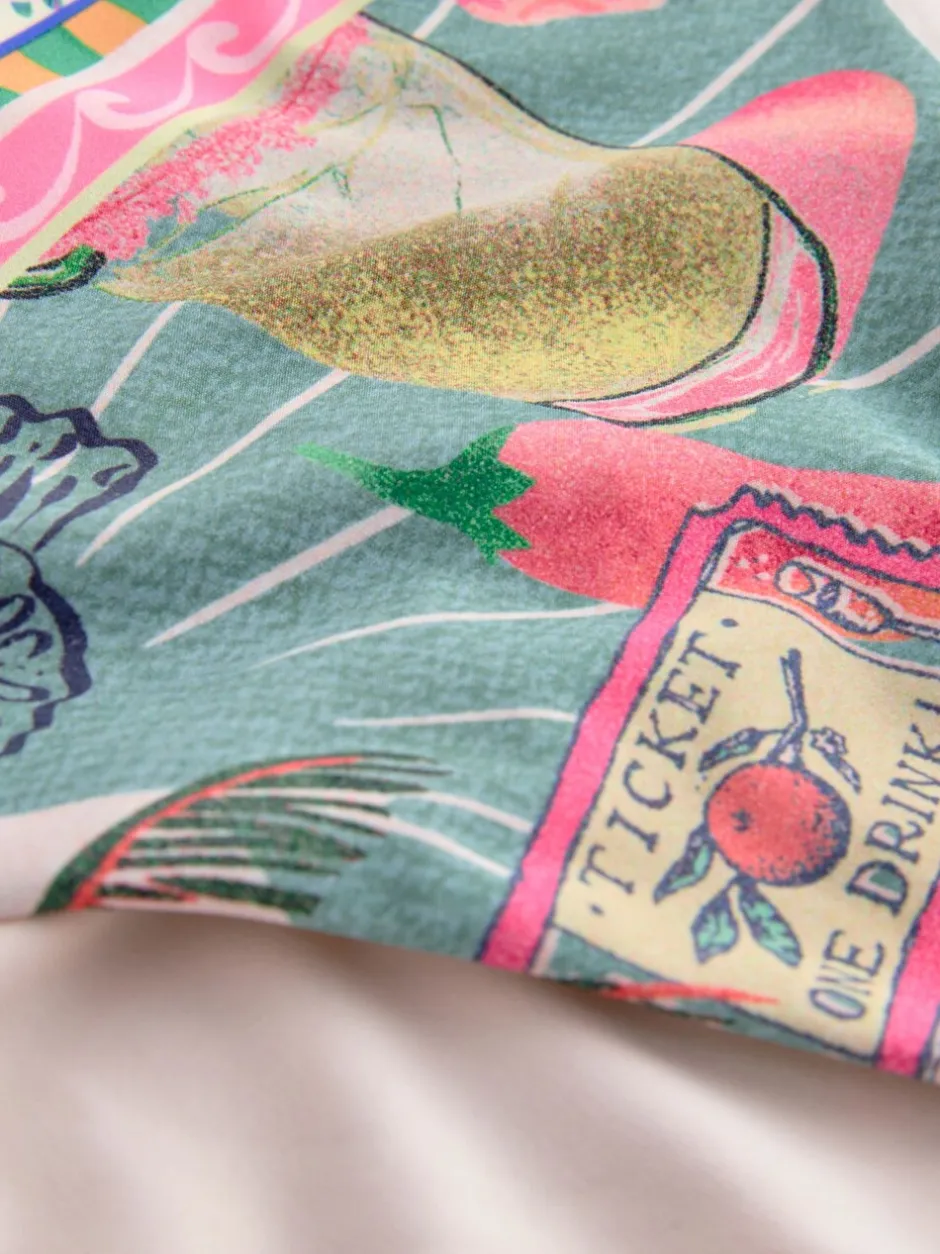 Badkleding*Next Groen/roze Conversatie - Bikini broekje met print