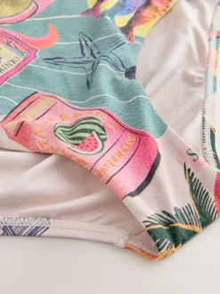 Badkleding*Next Groen/roze kreeft Conversational - Bikini broekje met print