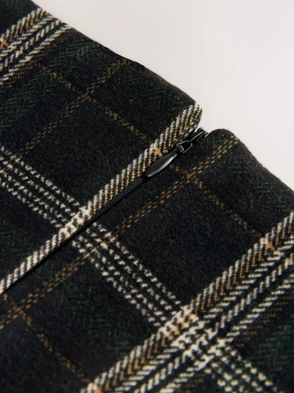 Rokken*Next Groen/zwart - Check Brushed Pencil Skirt