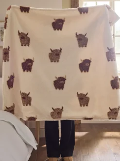 Kussentjes En Plaids|Kussentjes En Plaids*Next Hamish The Highland Cow Borg Throw