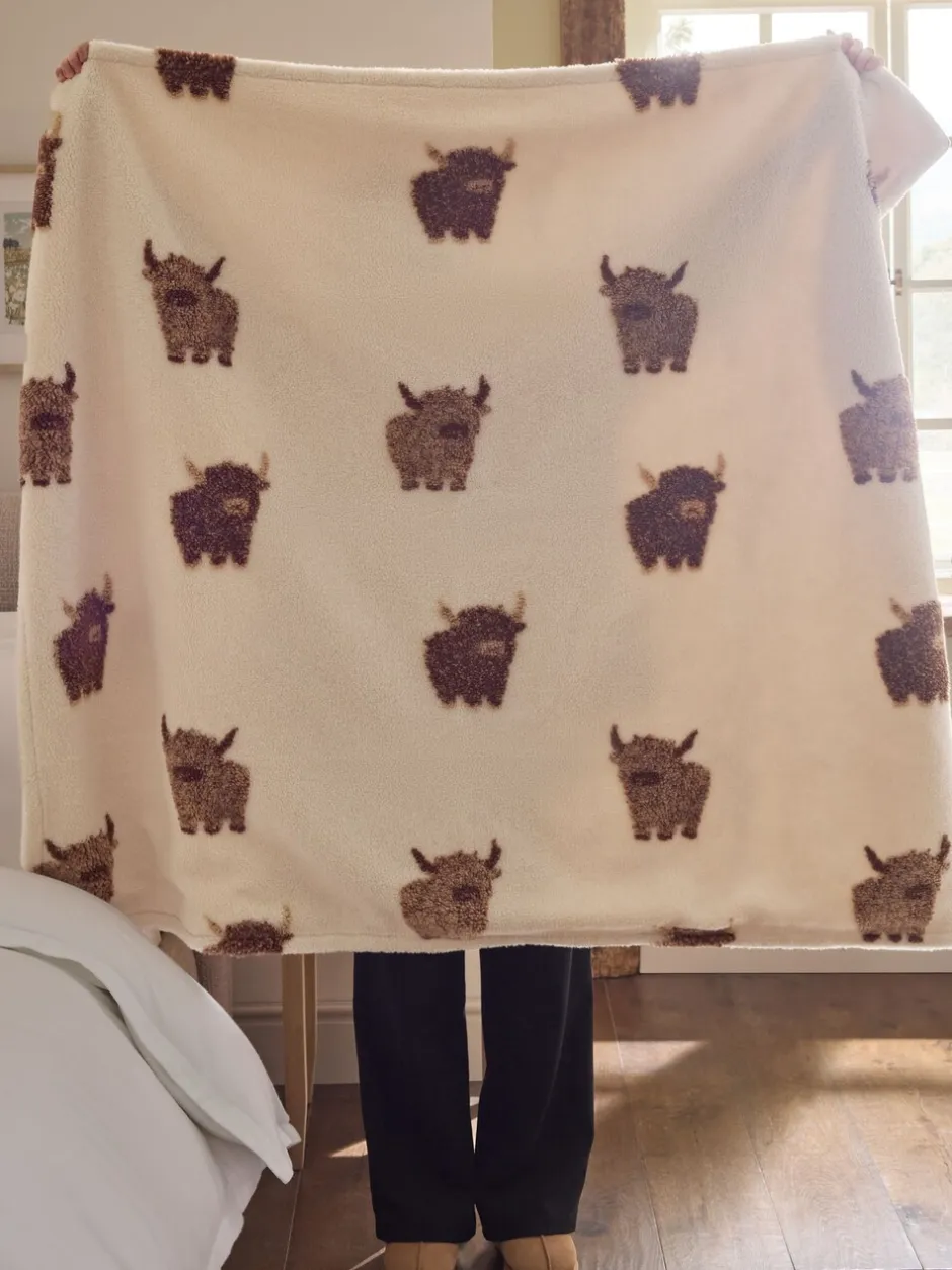 Kussentjes En Plaids|Kussentjes En Plaids*Next Hamish The Highland Cow Borg Throw