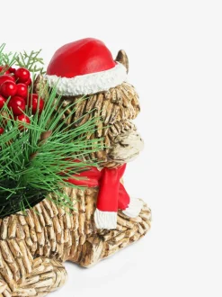 Kunstbloemen|Next Hamish The Highland Cow kunstmatige Kerstmis arrangement