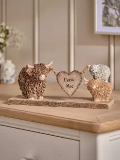 Decoraties*Next Hamish The Highland Cow Love Ornament