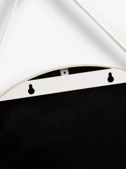 Spiegels|Badkameraccessoires*Next Hangende ronde wandspiegel Krijtwit Malvern