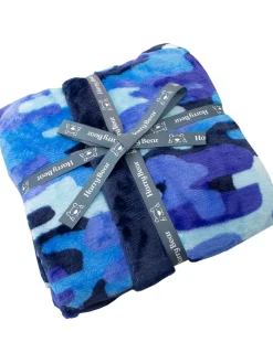 Kamerjassen|Harry Bear badjas met camouflageprint en BLAUWE AOP camouflageprint