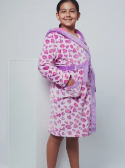 Kamerjassen*Harry Bear badjas met luipaardprint ROZE LUIPAARD AOP