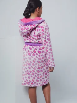 Kamerjassen*Harry Bear badjas met luipaardprint ROZE LUIPAARD AOP