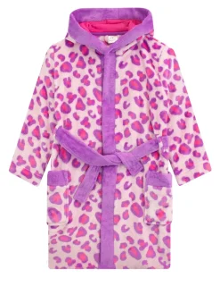 Kamerjassen*Harry Bear badjas met luipaardprint ROZE LUIPAARD AOP