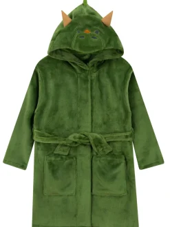 Kamerjassen*Harry Bear Dinosaur Fleece Dressing Gown With 3D Horns And Spikes