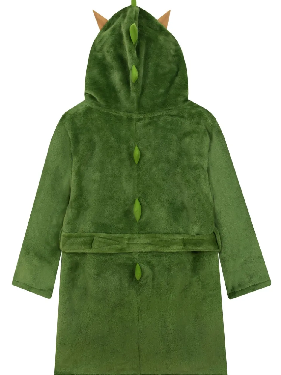 Kamerjassen*Harry Bear Dinosaur Fleece Dressing Gown With 3D Horns And Spikes