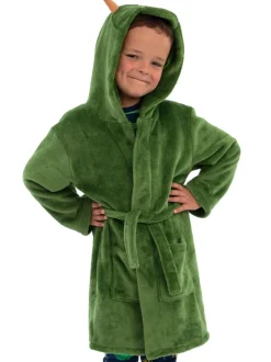 Kamerjassen*Harry Bear Dinosaur Fleece Dressing Gown With 3D Horns And Spikes