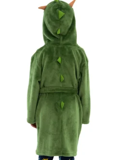 Kamerjassen*Harry Bear Dinosaur Fleece Dressing Gown With 3D Horns And Spikes